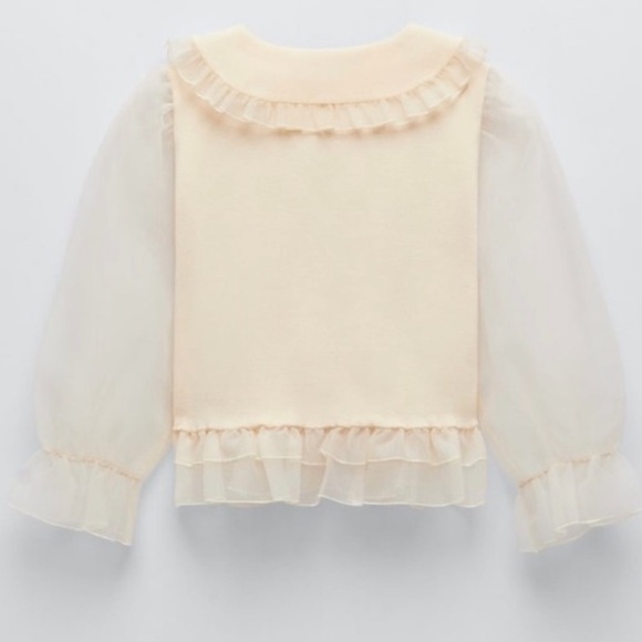 Zara organza knit blouse - Picture 2 of 4
